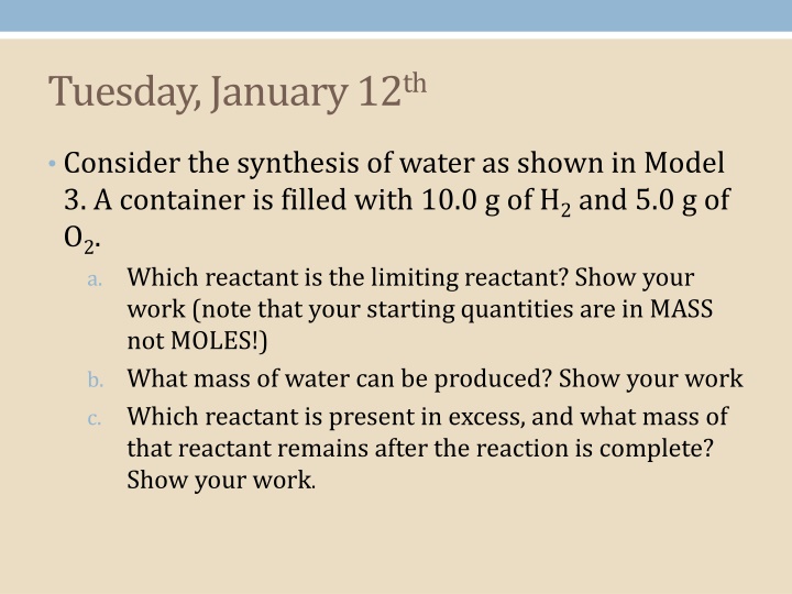 tuesday january 12 th n.w