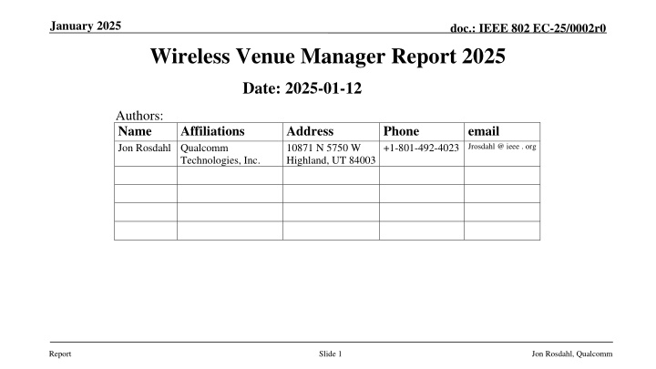 january 2025 n.w