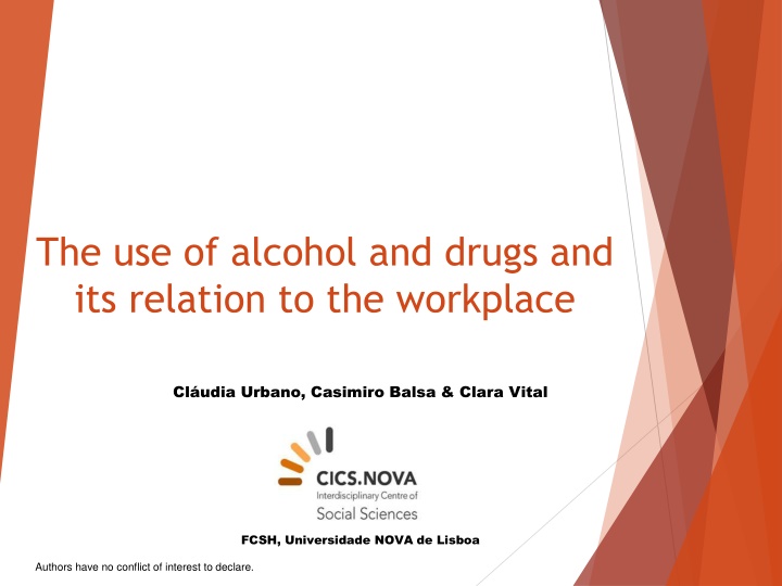 the use of alcohol and drugs and its relation n.w