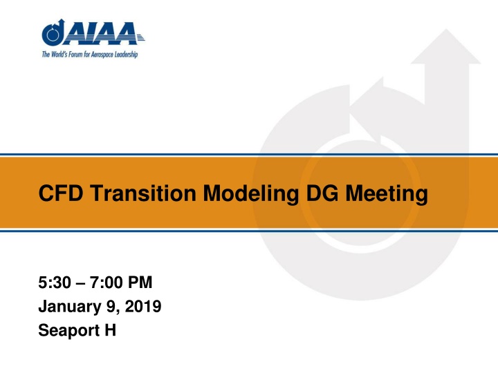 cfd transition modeling dg meeting n.w