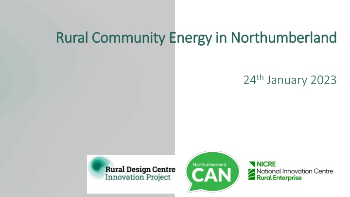 rural rural community energy in northumberland n.w