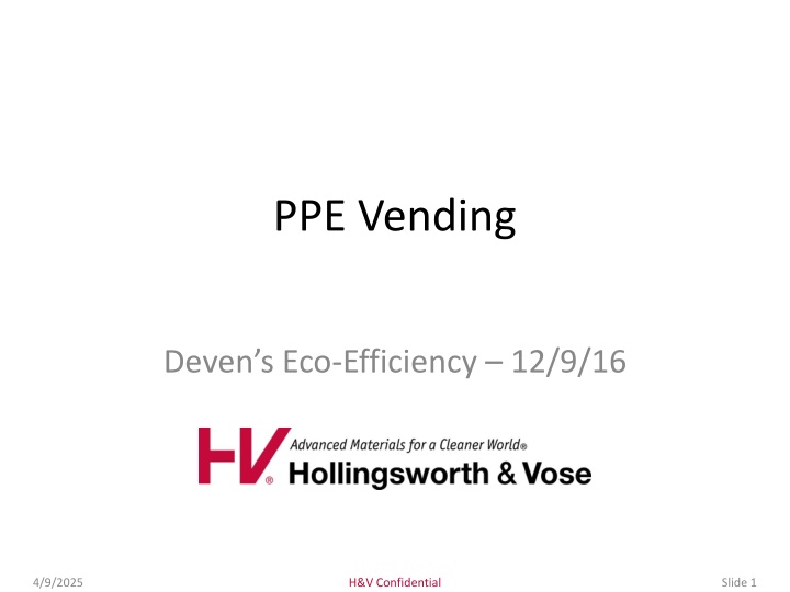 ppe vending n.w
