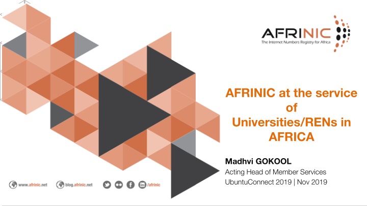 afrinic at the service of universities rens n.w