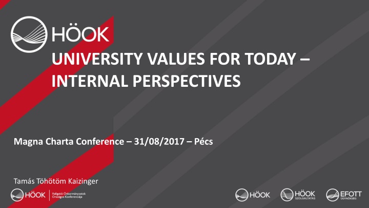 University Values for Today: Internal Perspectives Highlighted