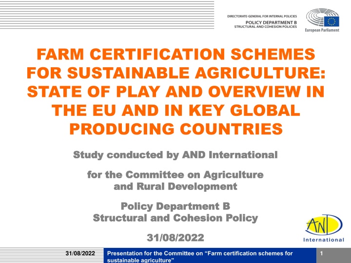 farm certification schemes for sustainable n.w