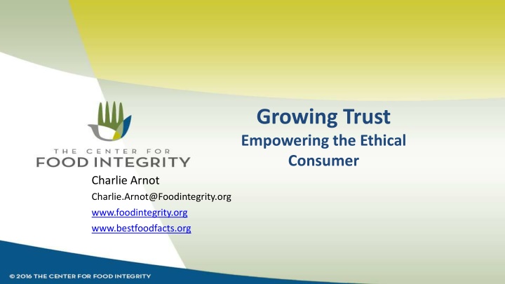 growing trust empowering the ethical consumer n.w