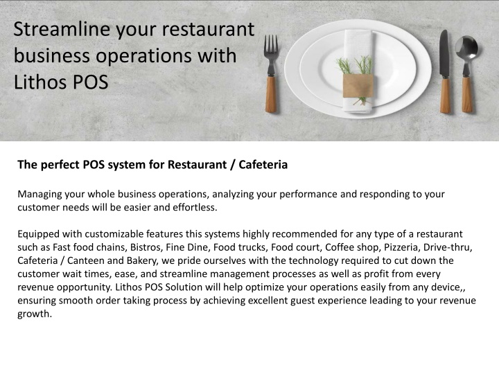 streamline your restaurant business operations n.w