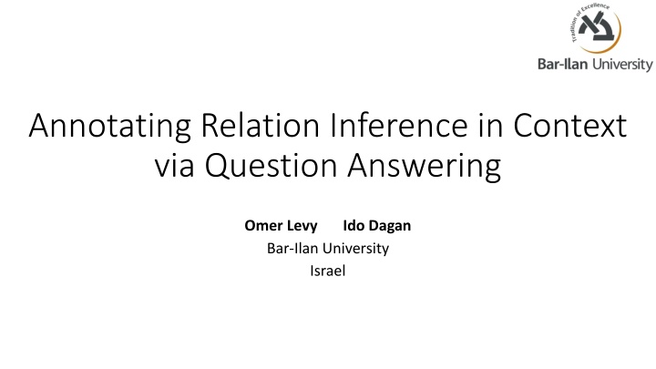 annotating relation inference in context n.w