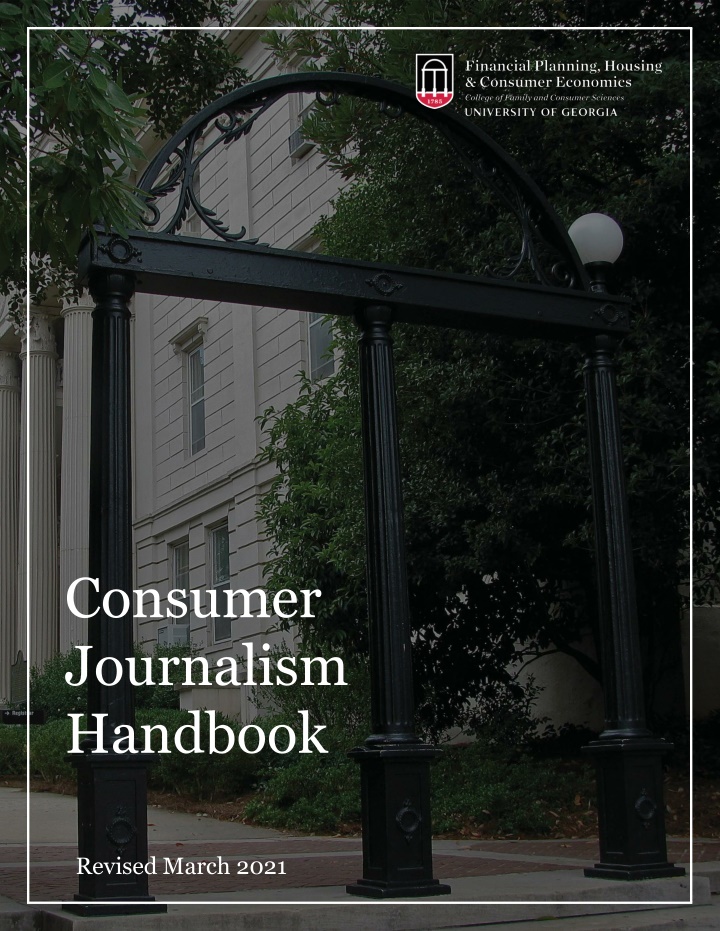 consumer journalism handbook n.w