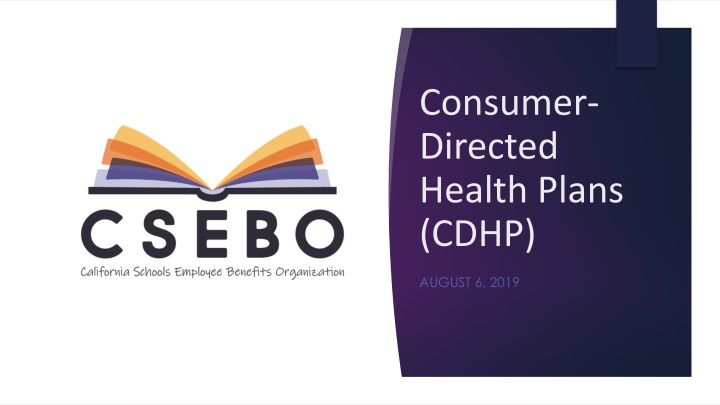 consumer directed health plans cdhp n.w
