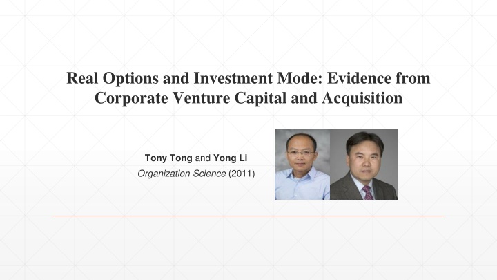real options and investment mode evidence from n.w