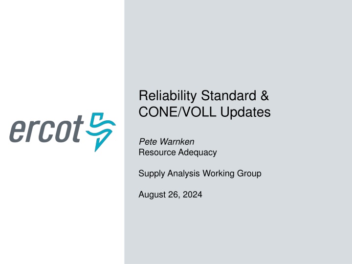 reliability standard cone voll updates n.w