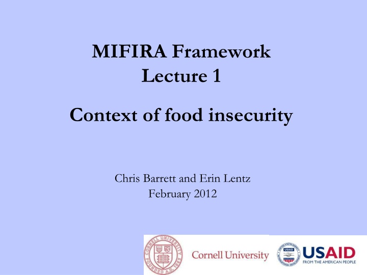 mifira framework lecture 1 n.w