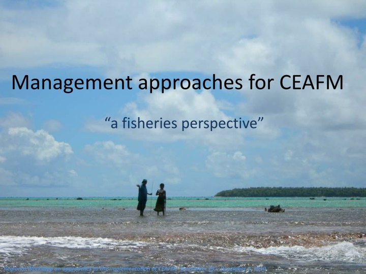 management approaches for ceafm n.w