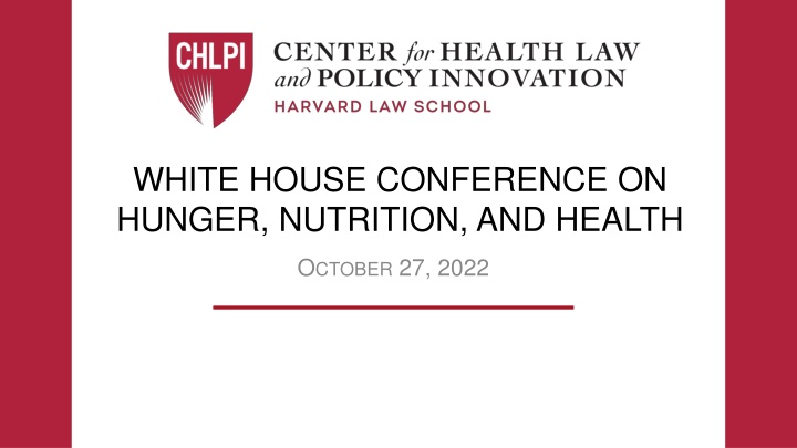 white house conference on hunger nutrition n.w