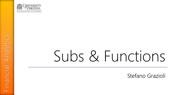 financial analytics n.w
