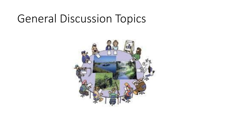 general discussion topics n.w