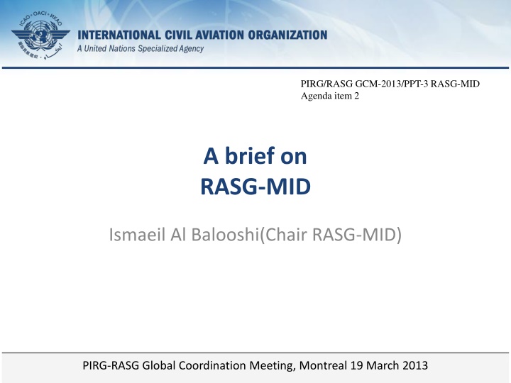 pirg rasg gcm 2013 ppt 3 rasg mid agenda item 2 n.w