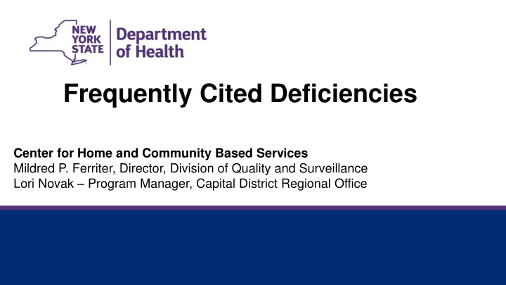 frequently cited deficiencies n.w