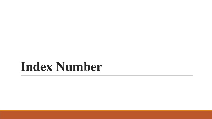 index number n.w