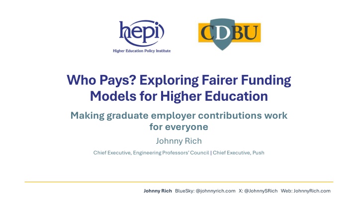 who pays exploring fairer funding models n.w
