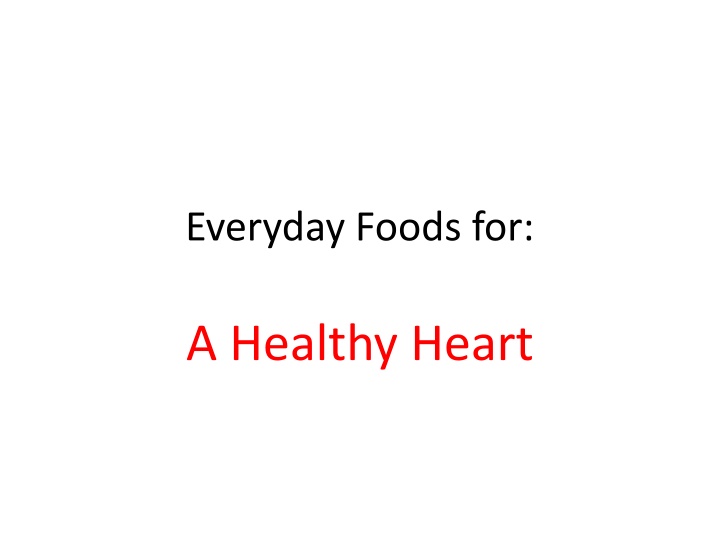 everyday foods for n.w