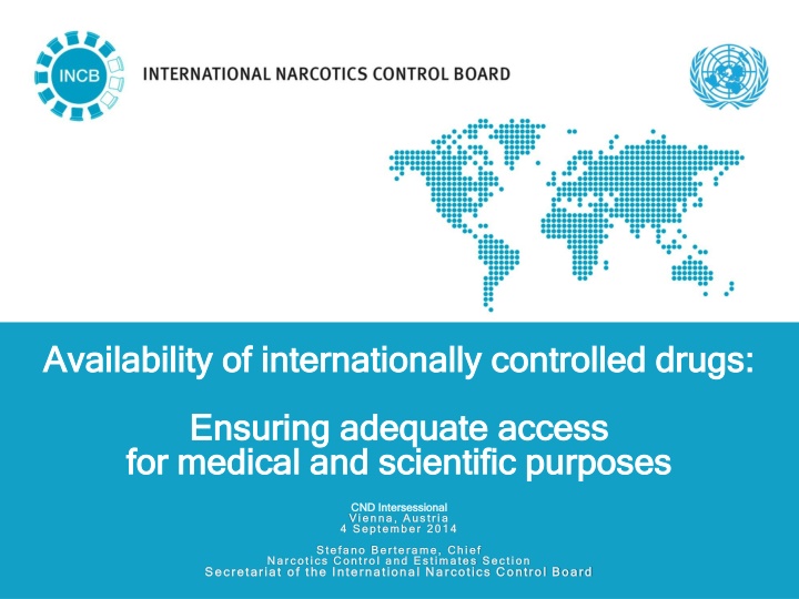 availability of internationally controlled drugs n.w