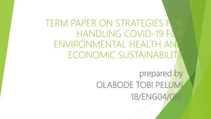 term paper on strategies for handling covid n.w