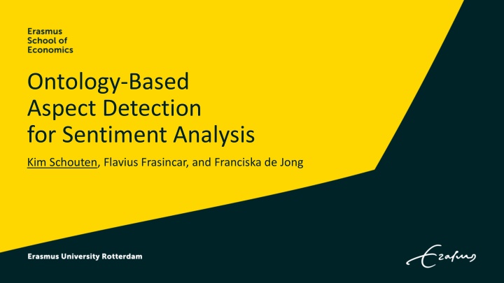 ontology based aspect detection for sentiment n.w