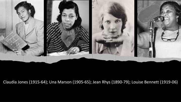 claudia jones 1915 64 una marson 1905 65 jean n.w