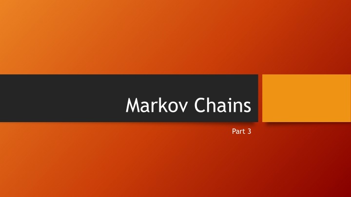 markov chains n.w