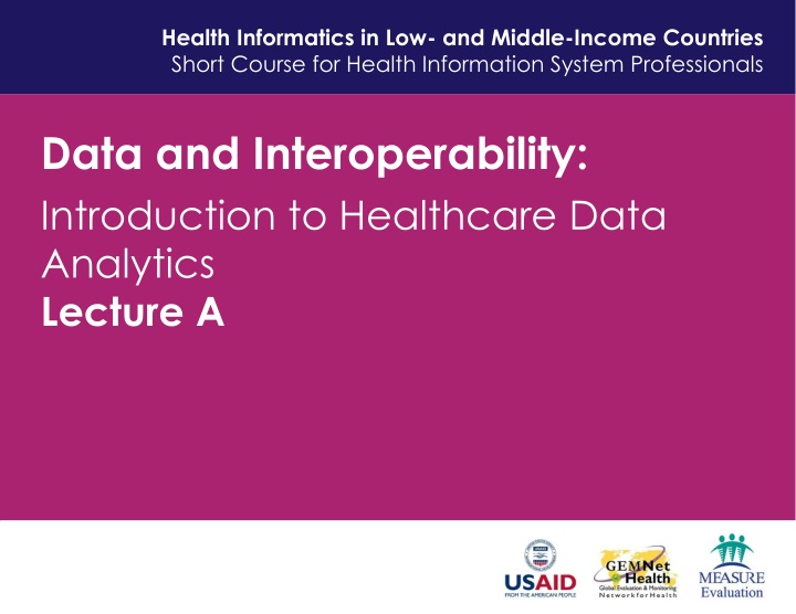 health informatics in low and middle income n.w
