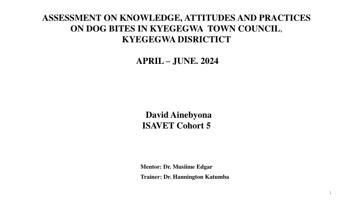 assessment on knowledge attitudes and practices n.w