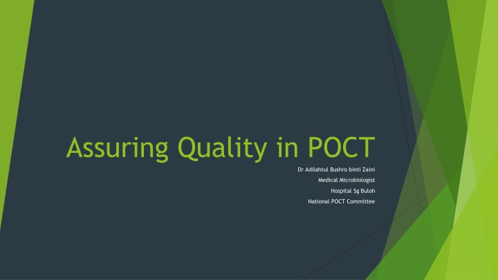 assuring quality in poct n.w