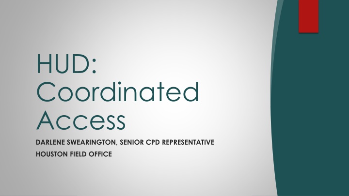 hud coordinated access darlene swearington senior n.w