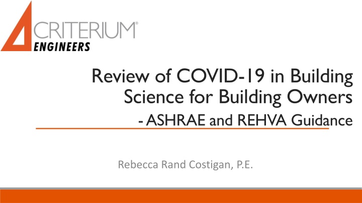 review of covid 19 in building science n.w