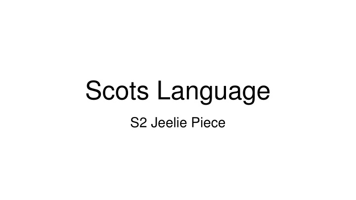 scots language n.w