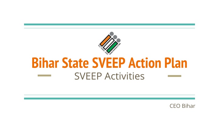 bihar state sveep action plan sveep activities n.w