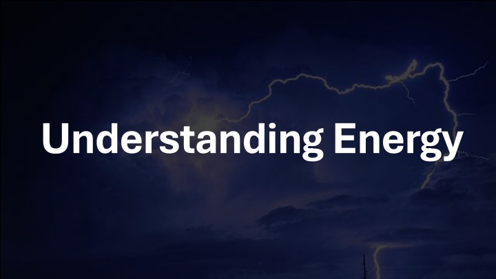 understanding energy n.w