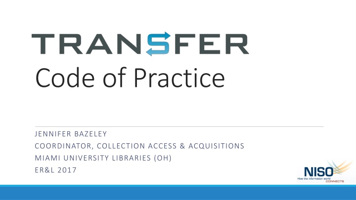 code of practice n.w