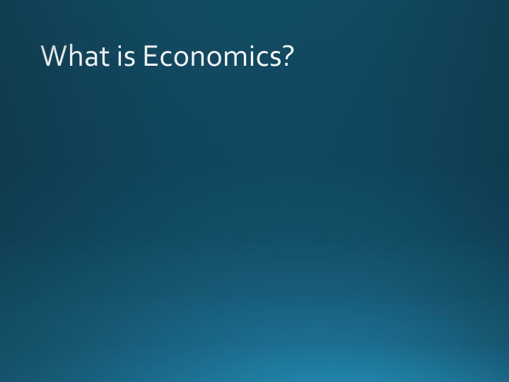 what is economics n.w