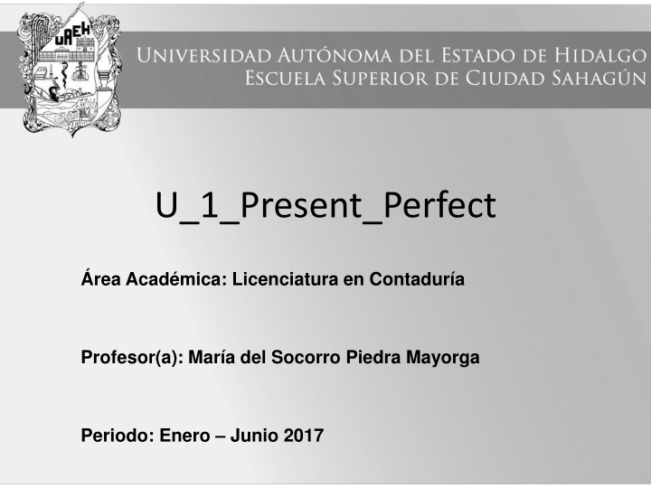 u 1 present perfect n.w