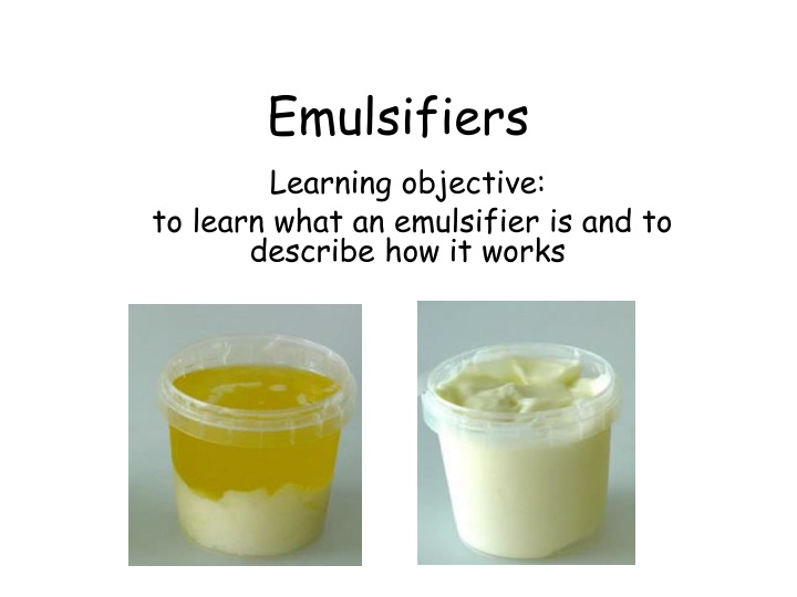 Emulsifiers: How They Work