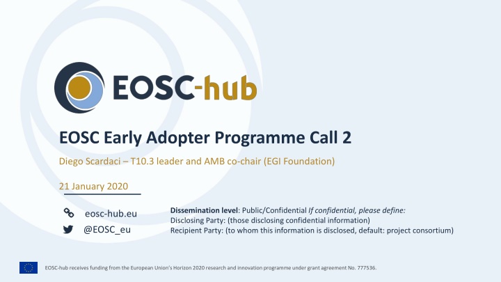 Role of Shepherds in EOSC-Hub Project