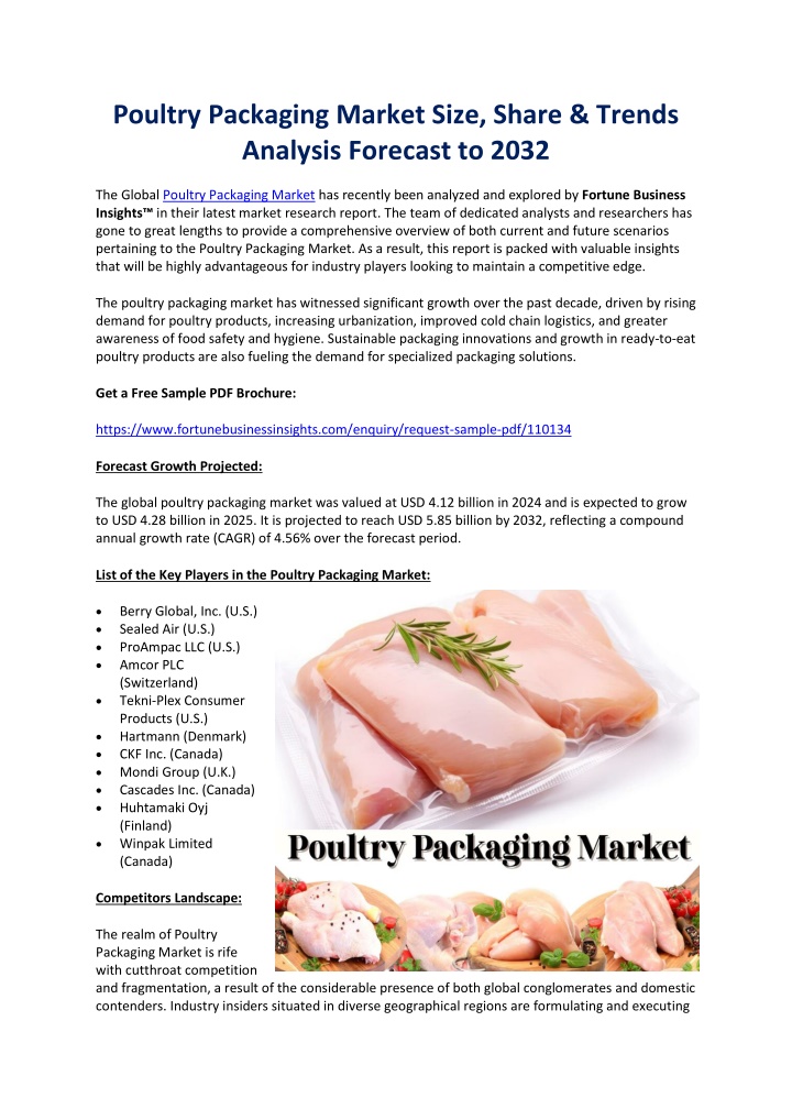 poultry packaging market size share trends n.w
