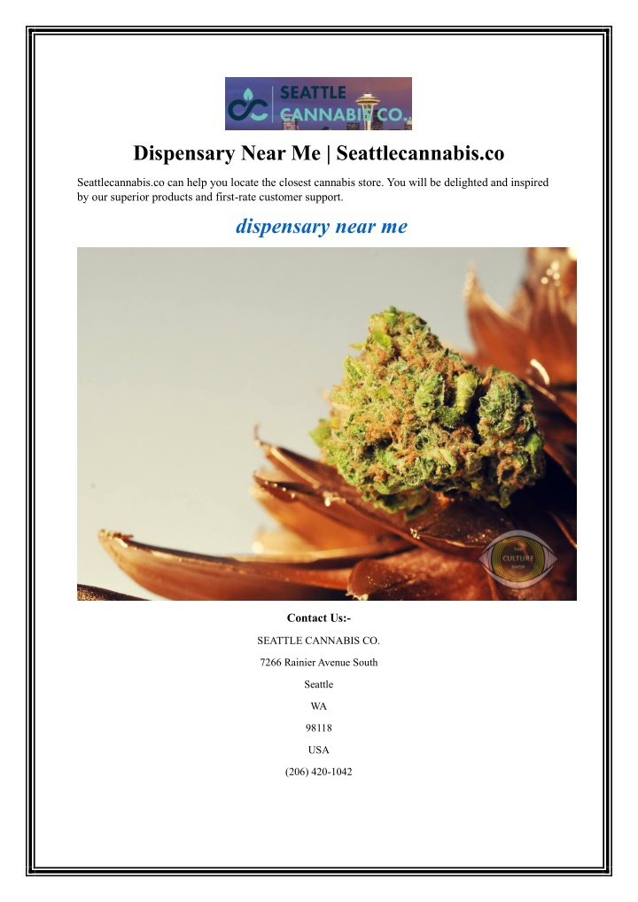 dispensary near me seattlecannabis co n.w