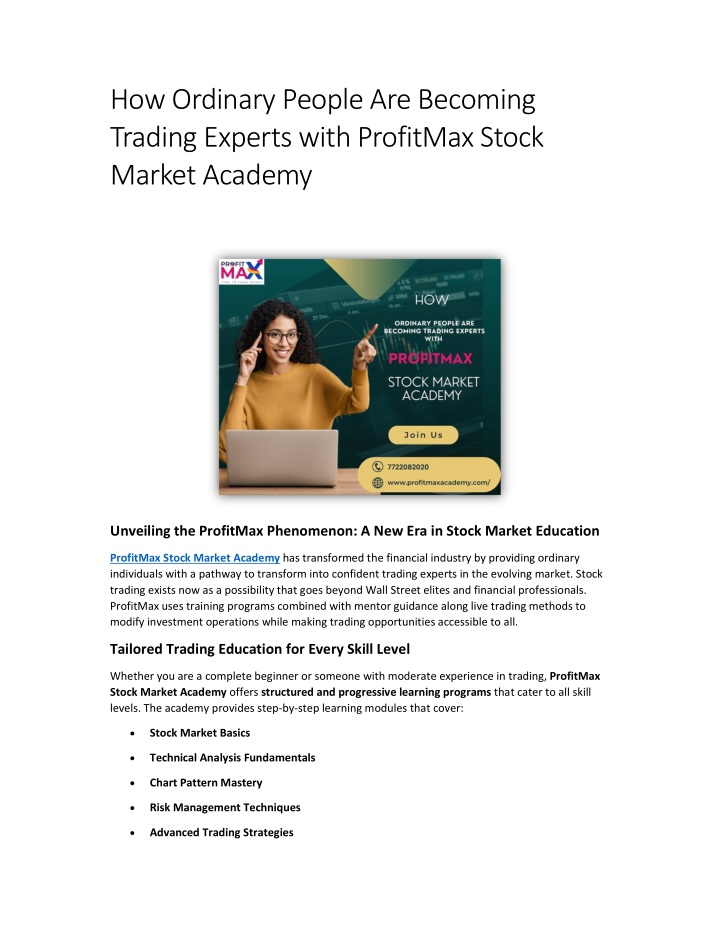 how ordinary people are becoming trading experts n.w