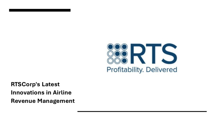 rtscorp s latest innovations in airline revenue n.w