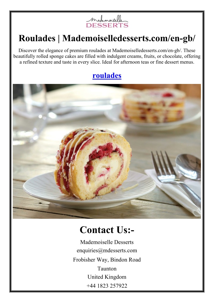 roulades mademoiselledesserts com en gb n.w