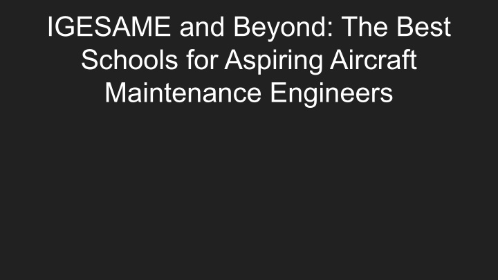 igesame and beyond the best schools for aspiring n.w